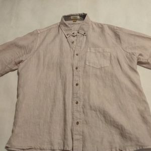 Linen button down
